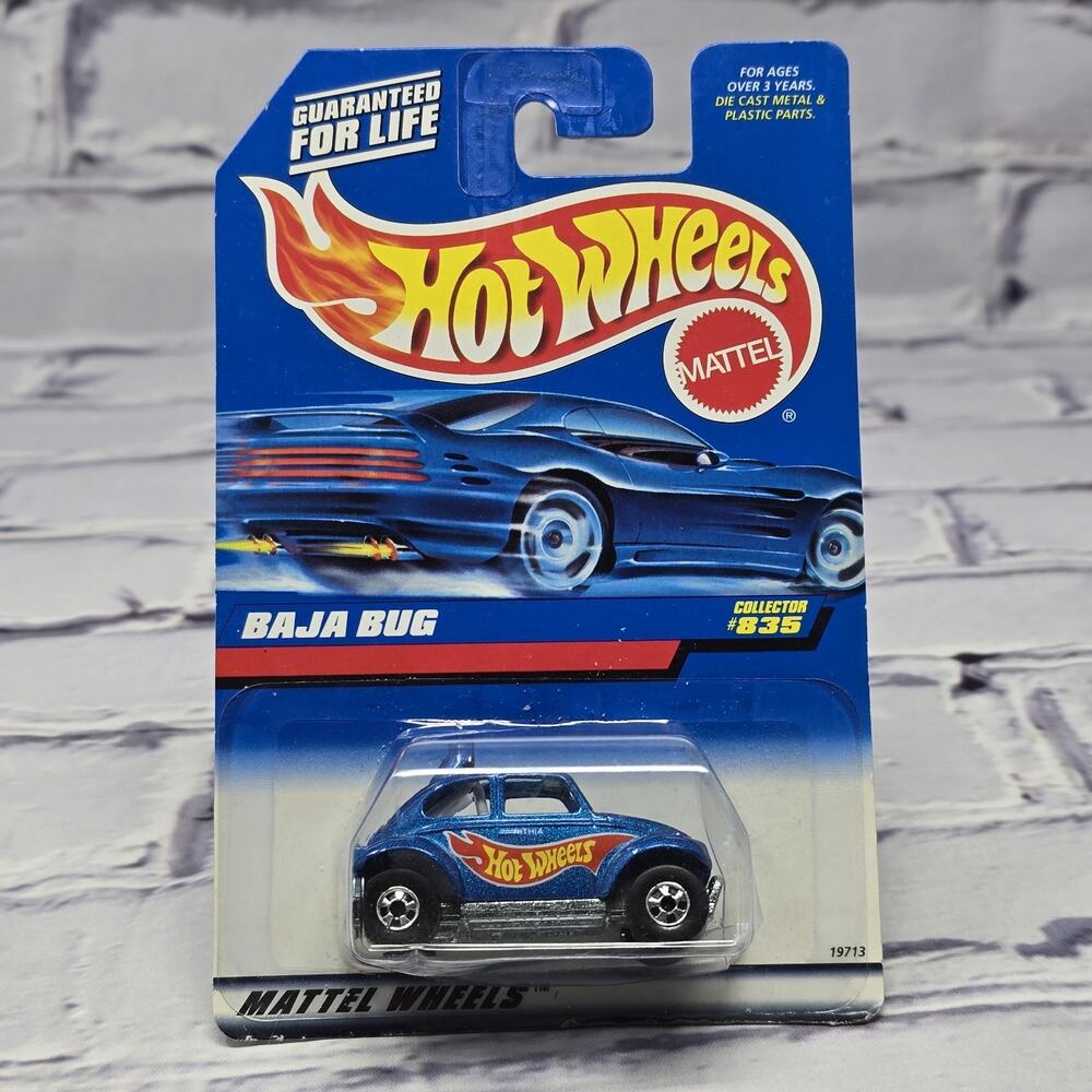 1998 Hot Wheels Mainline, Baja Bug, Blue, Collector #835